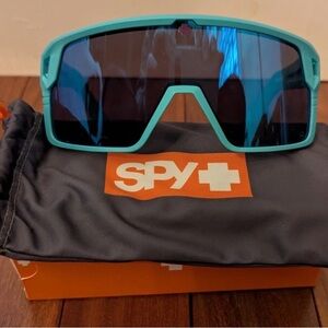 Spy Optic Monolith Sport Sunglasses w/ Happy Lens Matte Teal New With Defect.